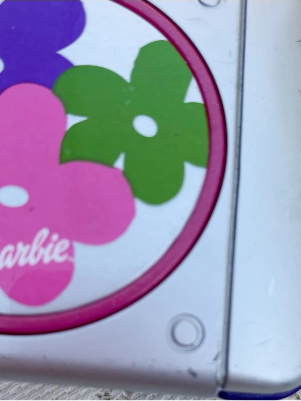 Vintage 1999 Mattel Barbie Floral Portable Stereo Tape Cassette Player Tested